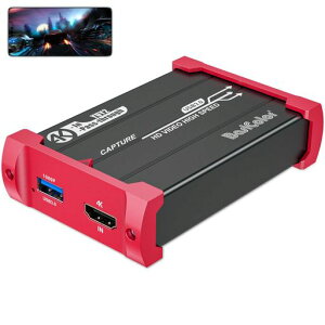 Basicolor �L���v�`���[�{�[�h HDMI 4K30FPS�p�X�X���[ �L���v�`���[�{�[�hSwitch�Ή� 1080P 60FPS�f���E�r�f�I�L���v�`���[ USB3.0�����`�� �h���C�o�[�s�v Switch PS5 PS4 PS3 Xbox Wii