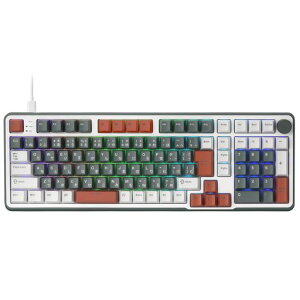 RK ROYAL KLUDGE C98 JP HE ���J�j�J���Q�[�~���O�L�[�{�[�h�A�z�[�����ʎ��C�X�C�b�`�A�z�b�g�X���b�v�Ή� 95% �L�� RGB �L�[�{�[�h�A���s�b�h�g���K�[�����\�A�N�`���G�[�V�����A8K �|�[�����c