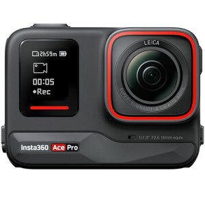 INSTA360 ACE PRO - �A�N�V�����J���� �h�� 1/1.3�C���`�Z���T�[��5NMAI �`�b�v���� AI�m�C�Y���_�N�V���� ���|�I�ȉ掿 4K120FPS 2.4�C���`�t���b�v���X�N���[�� ���x��AI�@�\ ������ �����A�N�V�����c