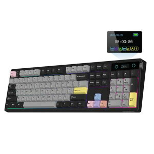 EPOMAKER TH108 PRO �t���T�C�Y���J�j�J���L�[�{�[�h ��� �m�u�t�� ���C�����X�Q�[�~���O�L�[�{�[�h �N���[�~�[�K�X�P�b�g 10000mAh���� ���� �z�b�g�X���b�v�Ή� �J�X�^���h���C�o�[ RGB�o�b�N�c