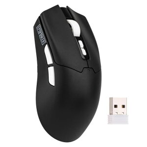 EPOMAKER Click Lite ���C�����X �Q�[�~���O�}�E�X 800~12,000 DPI �����\ PAW3311�Z���T�[ ���y��59g ���� 500mAh�o�b�e���[ 2.4GHz/BT/USB-C �[�d�����C�����X�}�E�X PC Windows