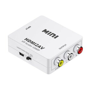 Eono(�C�I�[�m) HDMI to AV �ϊ��R���o�[�^�[ �����]�� �Q�[���@PS3 /PS4 /XBOX/PC/BD�v���[���[/�J�[�i�r/Nintendo switch/TV�p HDMI to AV �R���|�W�b�g (White)