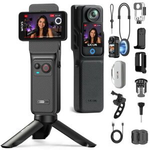 SJCAM C400 vlog�J���� 4K POCKET|��u���␳ �A�N�V�����J����
