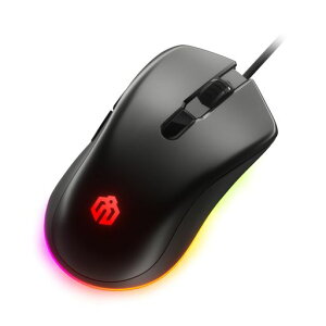 iClever �Q�[�~���O�}�E�X �L�� �Q�[�~���O �}�E�X �É� RGB�o�b�N���C�g 6�v���O�����{�^�� �J�X�^�}�C�Y 360°���C�g ���w���Z���T�[ 6400DPI�����\ (�u���b�N)