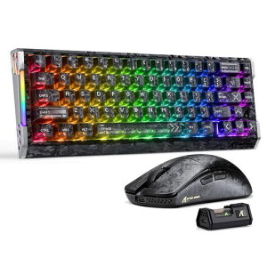 ATTACK SHARK R68HE ���s�b�h�g���K�[�L���L�[�{�[�h&R11ULTRA�g���C�[���[�h �Q�[�~���O�L�[�{�[�h�}�E�X�Z�b�g2in1���C�X�C�b�`8000Hz ���y��49g ���C�����X�}�E�X 42000DPI PAW3950MAX