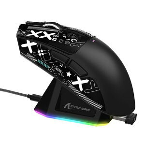 MAMBASNAKExATTACK SHARK X11 ���y�ʃQ�[�~���O�}�E�X 60g RGB�}�O�l�b�g�[�d�X�^���h 3���[�h�ڑ� 2.4Ghz/Bluetooth/Type-C �_�u��Bluetooth�`�����l�� 6���x��DPI�ؑ�