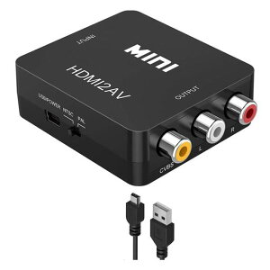 Paris HDMI���͂��R���|�W�b�g AV�o�͂֕ϊ� HDMIAV�ϊ��A�_�v�^�[ HDMI to AV(3RCA/CVBS)�R���o�[�^�[ �r�f�I�I�[�f�B�I�A�_�v�^PAL/NTSC�؂�ւ� (HDMI2AV��)