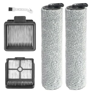 DianSung �u���V���[���[ �Ή�Dreame (�Ή��h���[�~�[)H11/H11 MAX/H11 Core ���S�̊��������̑|���@�̂��߂̃t�B���^�[�������i�A�t���i�Z�b�g 2 ���[���[�u���V + 2 �̃t�B���^�[