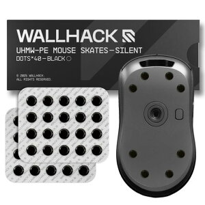 WALLHACK �}�E�X�\�[�� �É� UHMW-PE �h�b�g�^ �ėp �Q�[�~���O�}�E�X �X�s�[�h �R���g���[�� �o�����X �z�K���X���Ή� �ȒP���� �u���b�N 7MM