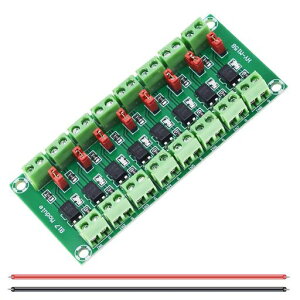 DAOKAI PC817 8�`�����l�� �I�v�g�J�v���[ �≏���W���[�� 3.6-30V �d���R���o�[�^�[ �h���C�o�[ ���d�≏�{�[�h �R���g���[�������[�p 24AWG���C���[�t��
