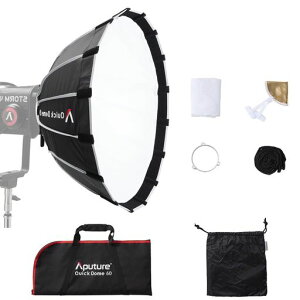 Aputure Quick Dome 60 Bowens�}�E���g�\�t�g�{�b�N�X - 60cm (2�t�B�[�g) �~�`�N�C�b�N�����[�X�\�t�g�{�b�N�X�A16�{�̃X�`�[�����b�h�t���AAputure Storm