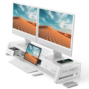 VAYDEER �������f���A�����j�^�[�X�^���h �X�}�z��p�u����t�� ���j�^�[�� 8��USB�|�[�g�A2�̈����o���ALED���C�g�X�g���b�v�t�� ����� 2���j�^�[�p �f�X�N�I�[�K�i�C�U�[ PC�����iMac�c