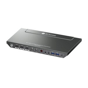 AV Access USB C KVM �X�C�b�` �h�b�L���O�X�e�[�V���� | �f���A�����j�^�[�p HDMI 2 �|�[�g�A�����[�d&�C�[�T�l�b�g�|�[�g�t�� | ���b�v�g�b�v�p�A2 ��̃f�X�N�g�b�v�� 1 ��̃��b�v�g�b�v��ځc