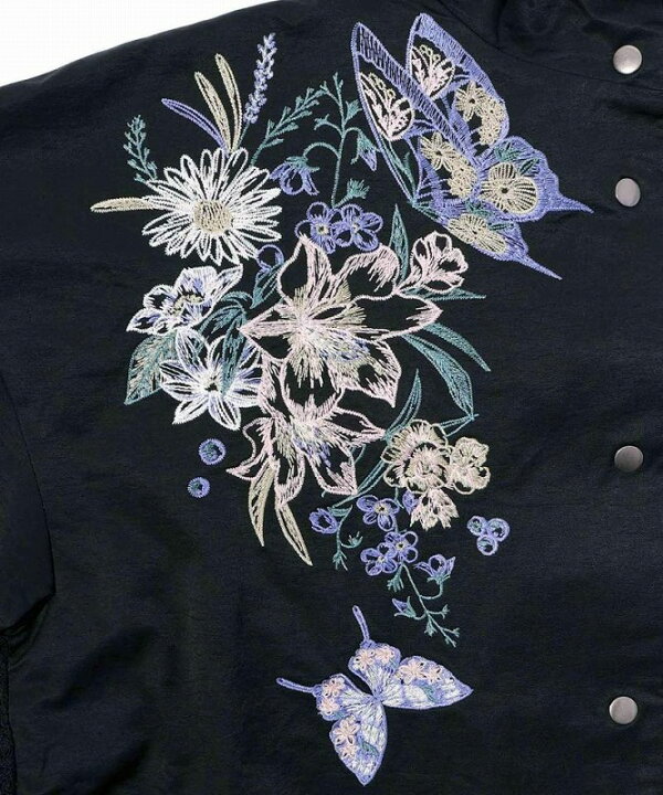 楽天市場】☆SALE☆【is ScoLar イズ スカラー】541202 花蝶刺繍レース 
