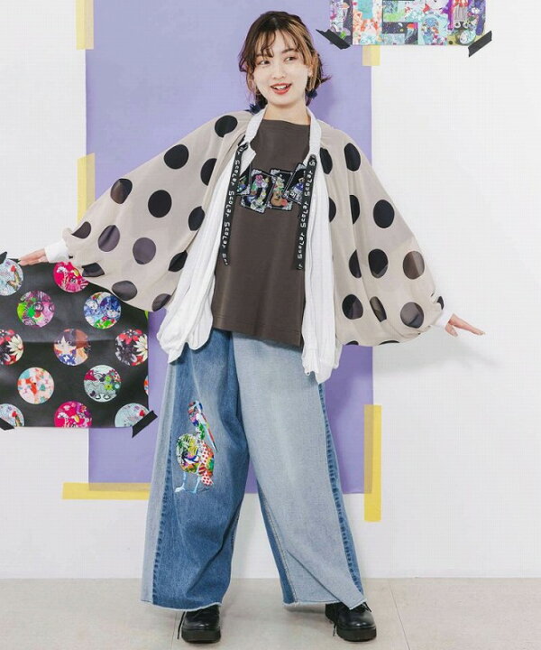 楽天市場】☆SALE☆【ScoLar スカラー】142656 ドット×シフォン切替 