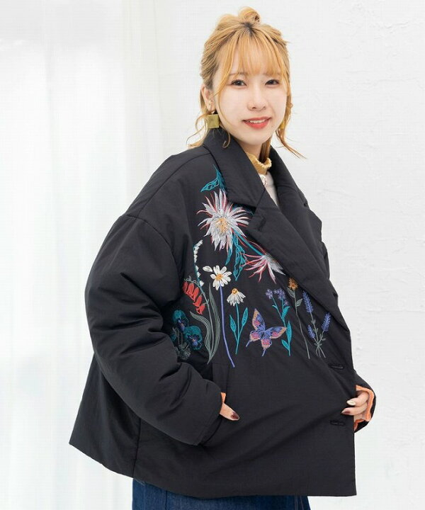 楽天市場】☆SALE☆【is ScoLar イズ スカラー】543242 花蝶刺繍 中綿 