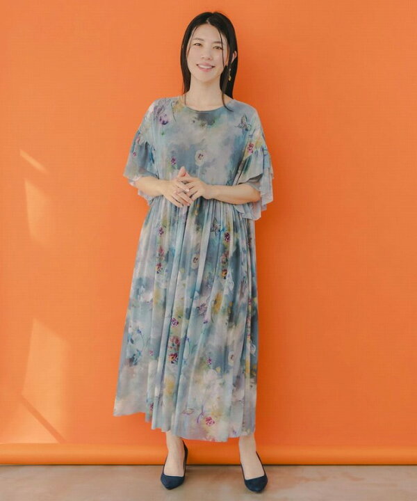 楽天市場】【is ScoLar イズ スカラー】551236 花蝶アート柄 チュール  