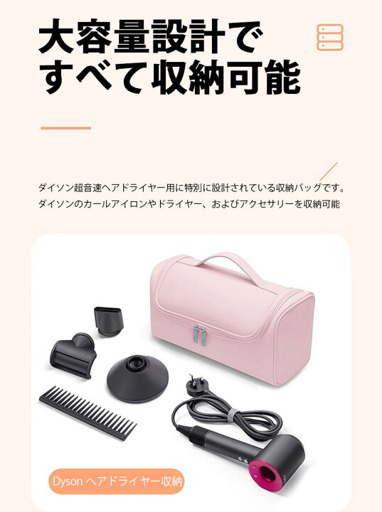 楽天市場】ヘアドライヤー収納袋 防振収納バッグ 旅行 出張 便利グッズ 