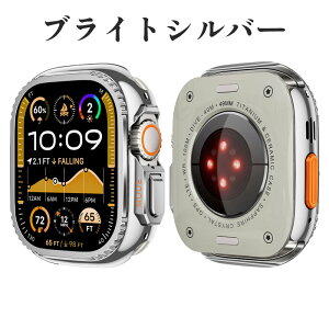 apple watch ultra 2 �P�[�X ������ �A�b�v���E�H�b�` �J�o�[ 49mm Apple Watch�p �P�[�X Ultra Ultra2 �E���g�� ���^���J�o�[ �S�ʕی� ������ �o���p�[ ���� �t�B�b�g �ϏՌ� �����ȒP �����Y �w�r�[ �f��