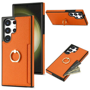 galaxy s25 ultra �P�[�X �M�����N�V�[ S25 �E���g�� �����O�t�� Galaxy S24 Ultra galaxy s24 plus �J�[�h���[ Galaxy S23 �X�^���h�@�\ ��l �j�q ������� IC�J�[�h���� �ϏՌ� �����h�~ 360°��]�����O �M����