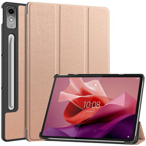 Lenovo Tab P12 12.7�^�u���b�g�P�[�X Lenovo Pad Pro 12.7�P�[�X PU���U�[ �X�}�[�g�P�[�X �O�܂�u���P�b�g�@�\ ������ ���y�� ���� �ϏՌ��� �h�o ���h�~ �w��h�~ �S�ʕی�J�o�[ Lenovo Tab P12 12.7�P