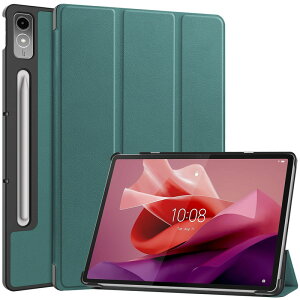 Lenovo Tab P12 12.7�^�u���b�g�P�[�X Lenovo Pad Pro 12.7�P�[�X PU���U�[ �X�}�[�g�P�[�X �O�܂�u���P�b�g�@�\ ������ ���y�� ���� �ϏՌ��� �h�o ���h�~ �w��h�~ �S�ʕی�J�o�[ Lenovo Tab P12 12.7�P