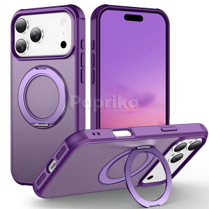 iphone17pro ケース magsafe リング付き 360度リング magsafe iphone17 pro max 耐衝撃 iphone17 pro Max アイフォン17 スタンド付き 無線充電 ワイアレス充電対応 アイフォン 17 カバー 薄型 軽量 iphone 17 air PC TPU