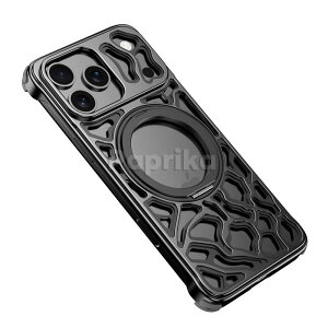 【MagSafe対応】iphone17pro ケース magsafe アルミニウム iphone17 promax ケース アイフォン 17 プロ iPhone 17 pro max iPhone 17 Pro/17 Pro Max マグネット リングスタンド フレームレス 中空放熱 17 pro 17 Pro Max 耐