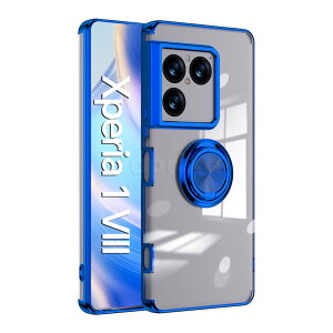 Sony Xperia 1 VIII �P�[�X SO-51G SOG17 A601SO XQ-GE44 360�x��]�����O �\�j�[ �G�N�X�y���A 1 VIII Xperia 1 VIII �J�o�[ �����O�X�^���h �c���X�^���h 120�x �}�O�l�b�g �ԍڃz���_�[�Ή� �J�����ی� �ϏՌ� 
