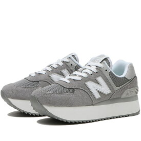 New Balance 574+ ニューバランス レディース 厚底スニーカー グレー WL574ZSD