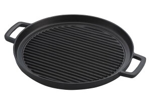 池永鉄工 グリルプレート 丸型 IH対応 (yos)