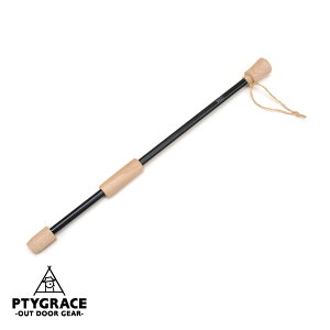 PTYGRACE アルミ火起こし棒 ファイヤーブロー ブラック PY-SIE011 キャンプ アウトドア レジャー 火おこし 日本製 プリグレース (hok)