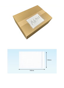 デリバリーパック 伝票袋 PAー006T(A6サイズ用)300枚 完全密封タイプ 全面糊 無地 130×190mm パピルスカンパニー