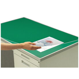 デスクマット コクヨ デスクマット硬質Wアクリル製　グリーン　透明　下敷き付　1000×600デスク用 マ-106