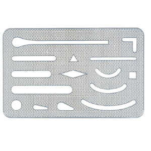 ステッドラー ステンレス字消し板 メッシュタイプ  0.1mm厚 94×59mm 929-50