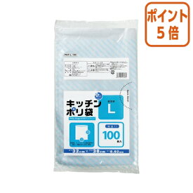 ★1月26日17時注文分よりポイント5倍★ オルディ プラスプラスキッチンポリ袋 透明 　L　320×380×0．02mm　100枚 PKP-L-100