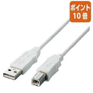 ��1��26��17�����������|�C���g10�{�� �G���R�� USB�P�[�u�� A�|B�^�C�v �@�z���C�g�@3m USB2-ECO30WH