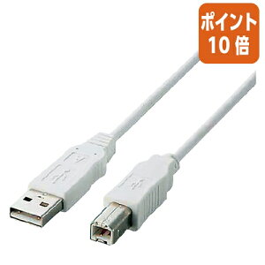 ��1��26��17�����������|�C���g10�{���G���R�� USB�P�[�u�� A�|B�^�C�v �@�z���C�g�@5m USB2-ECO50WH
