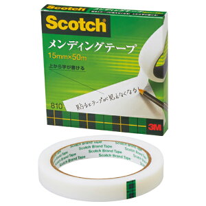 スリーエム ジャパン スコッチ メンディングテープ 大巻 15mm×50m 紙箱入り 810-3-15