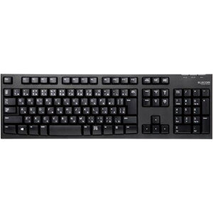 エレコム 無線 ワイヤレスフルキーボード メンブレン 2.4GHz無線 ブラック TK-FDM063TBK