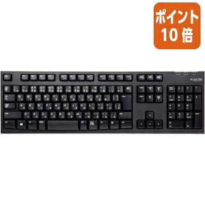 ★10月16日17時注文分よりポイント10倍★エレコム 無線 ワイヤレスフルキーボード メンブレン 2.4GHz無線 ブラック TK-FDM063TBK