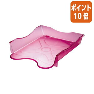 ★10月16日17時注文分よりポイント10倍★ソニック メガタフトレー クリアピンク W286×D340×H65mm DA-2658-CP