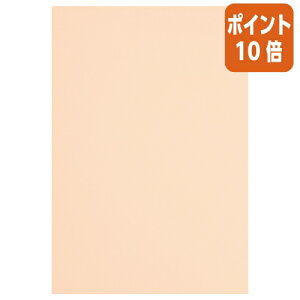 ★10月16日17時注文分よりポイント10倍★ カウネット 色画用紙 四つ切 肌色 薄橙  5枚 4212-2661