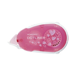 テープのり コクヨ テープのり<ドットライナー> (本体・ハート柄) 8.4×16m タ-DM405-08N