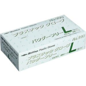 共和 プラスチックグローブ No.380 粉なし Lサイズ 100枚 LH-380-L