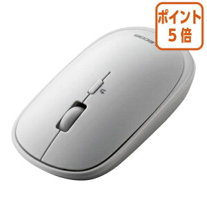 ★10月16日17時注文分よりポイント5倍★ エレコム Bluetoothマウス 無線4ボタン 薄型 ポーチ付 グレー M-TM10BBGY