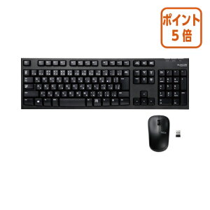★10月16日17時注文分よりポイント5倍★エレコム フルキーボードLサイズ マウス付 黒 TK-FDM063BK