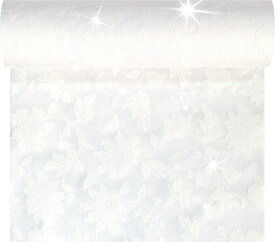 《在庫限り》DUNI 164294 ブリッジランナー エレガンス 45cm×24m ホワイト(1本) Duni ワンランク上のホームパーティー 布のような 紙製 おしゃれ シンプル デザイン