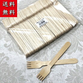 使い捨て 木製フォーク#140　バラ 5000本入(100本入×50袋)
