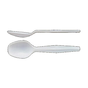 使い捨て 特中スプーン 白 バラ (500本/袋)使い捨て/スプーン/プラスチック/テイクアウト/アウトドア/カレー/スープ